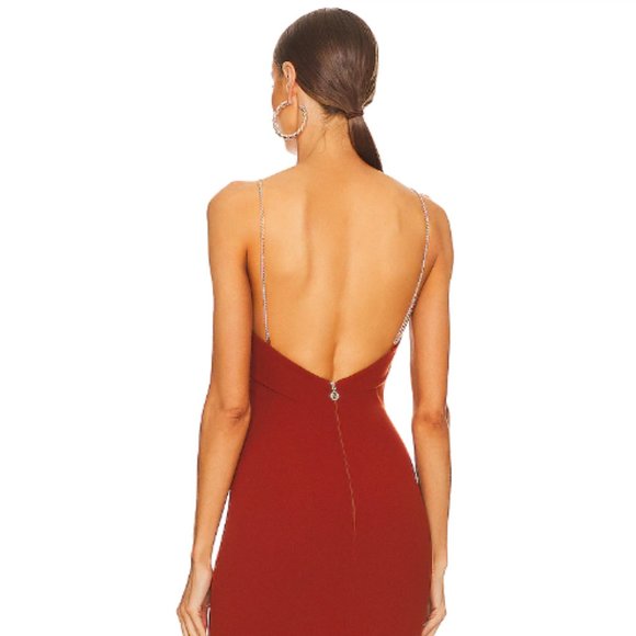 Nookie Lexi Chain Gown Rust Large - Picture 5 of 15